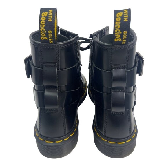 Dr. Martens Cristofor Leather Harness Lace Up Boots EU 38, US Men 6, US L 7, zip - Picture 7 of 12